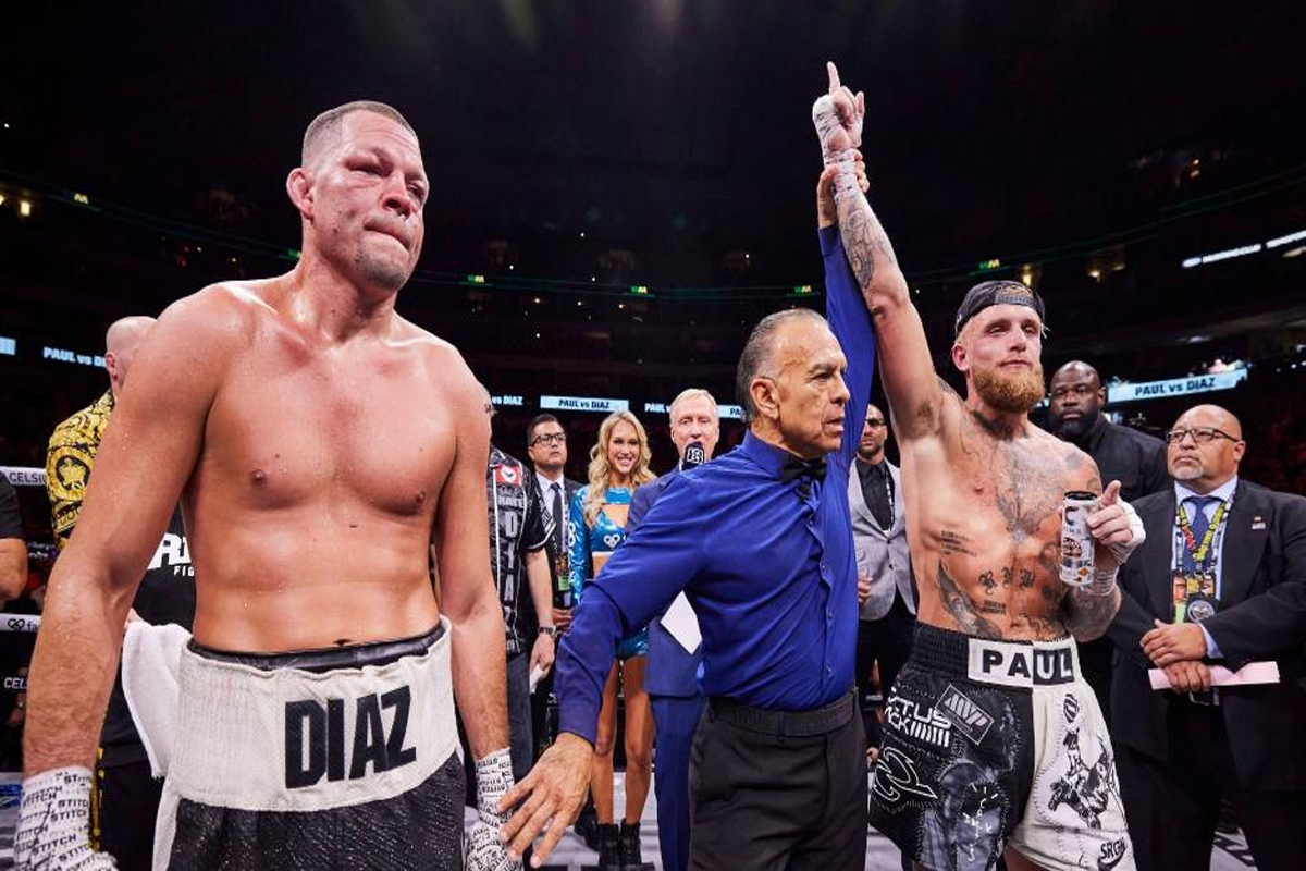 Nate diaz vs Jake paul