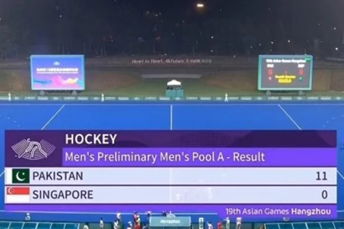 Asian Games 2023: Pakistan thrashes Singapore in hockey
