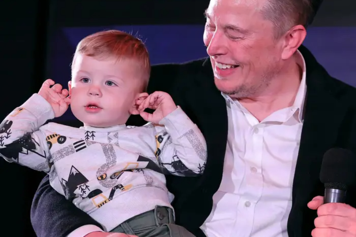 Elon Musk's Son 'X AE A-XII' Visits Twitter HQ