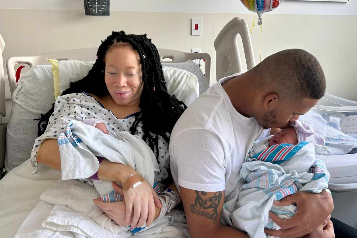 Couple Shares Birthday With Twins, Making It a Triple Celebration