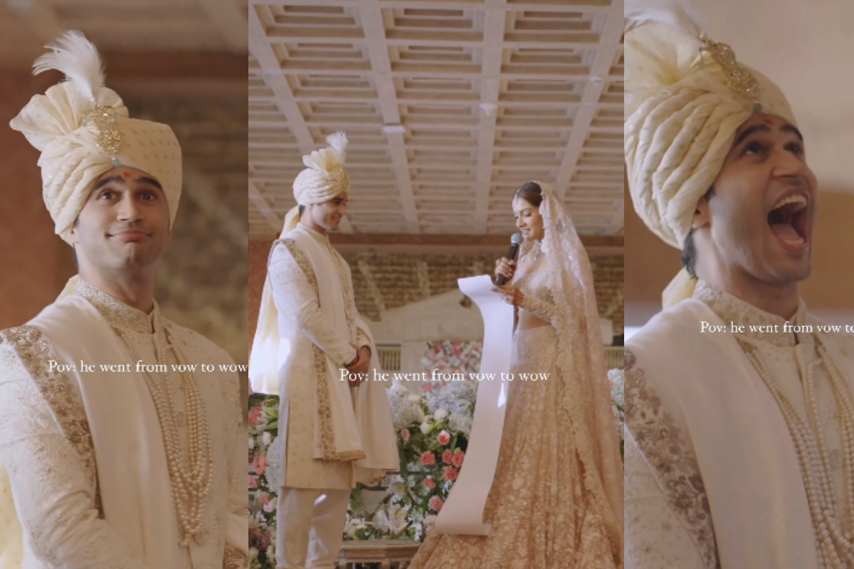 Groom’s reaction