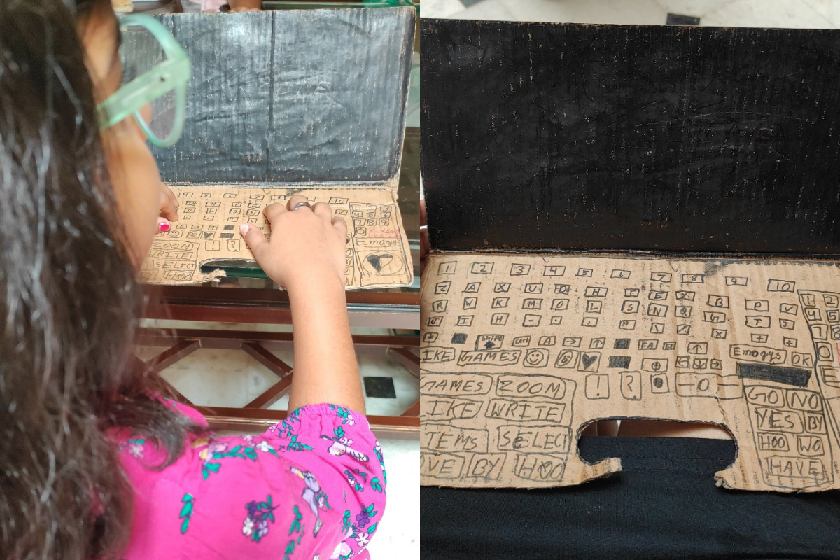 Little Girl Creates Laptop