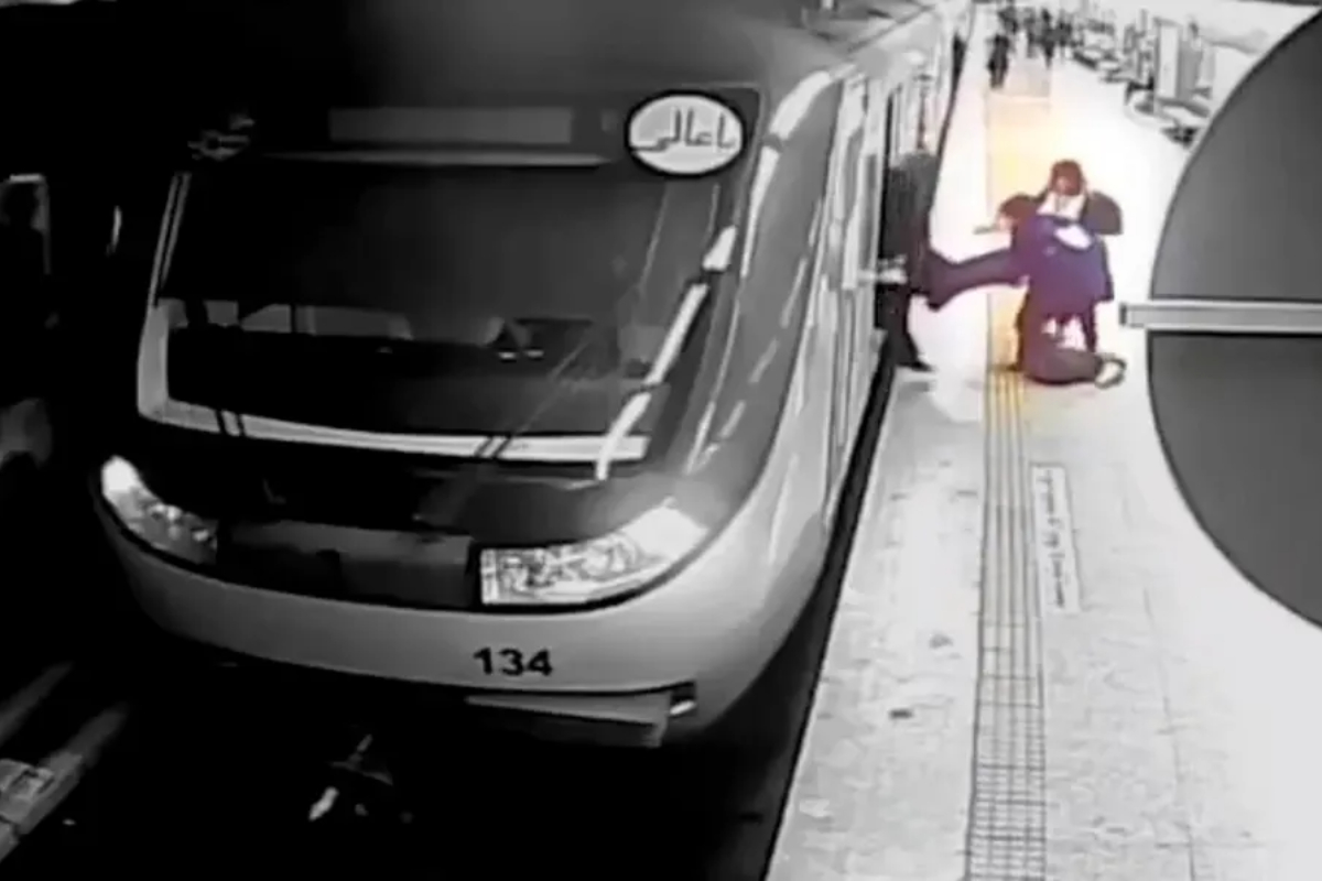 girl Tehran metro brain dead