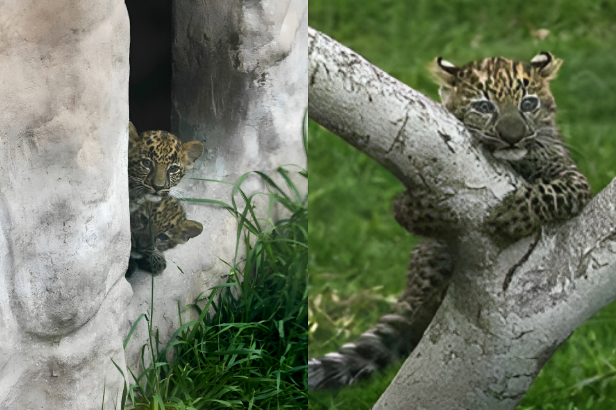 Leopard cubs