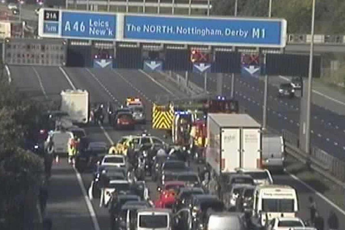 Leicestershire M1 Southbound Back in Business After Lorry Fire