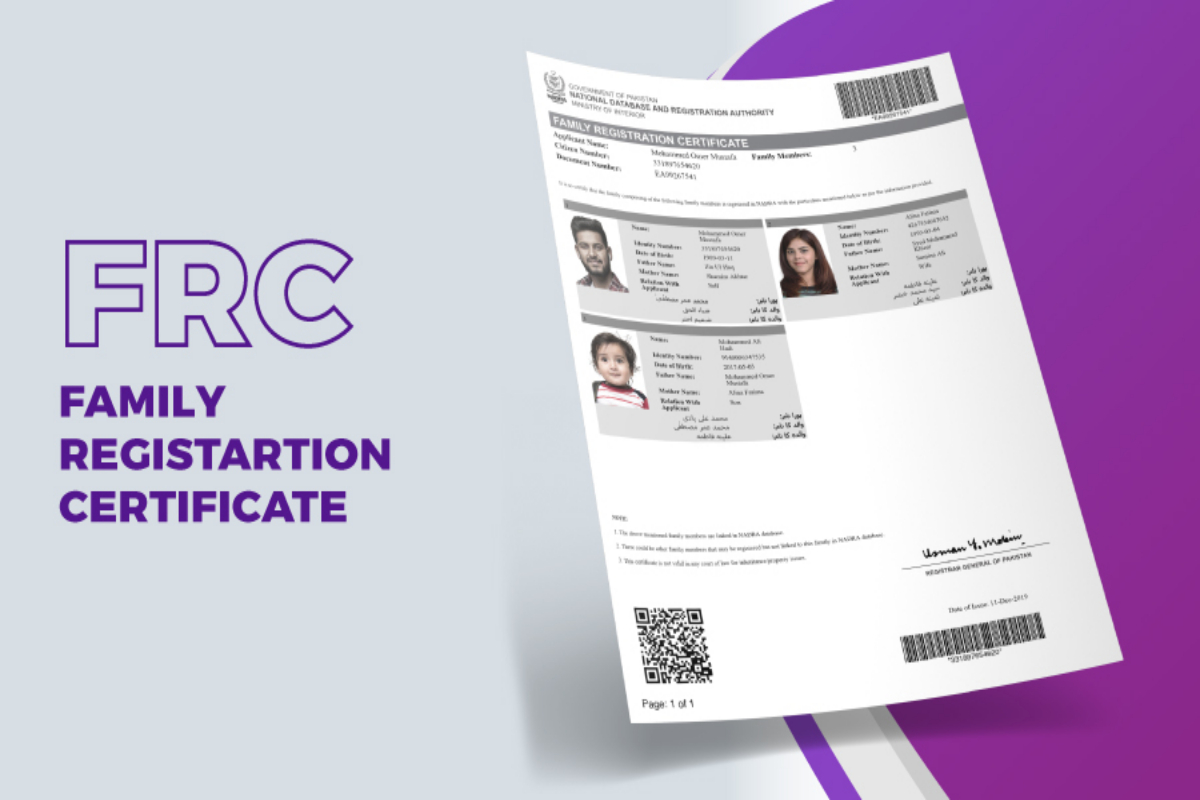Nadra FRC fee