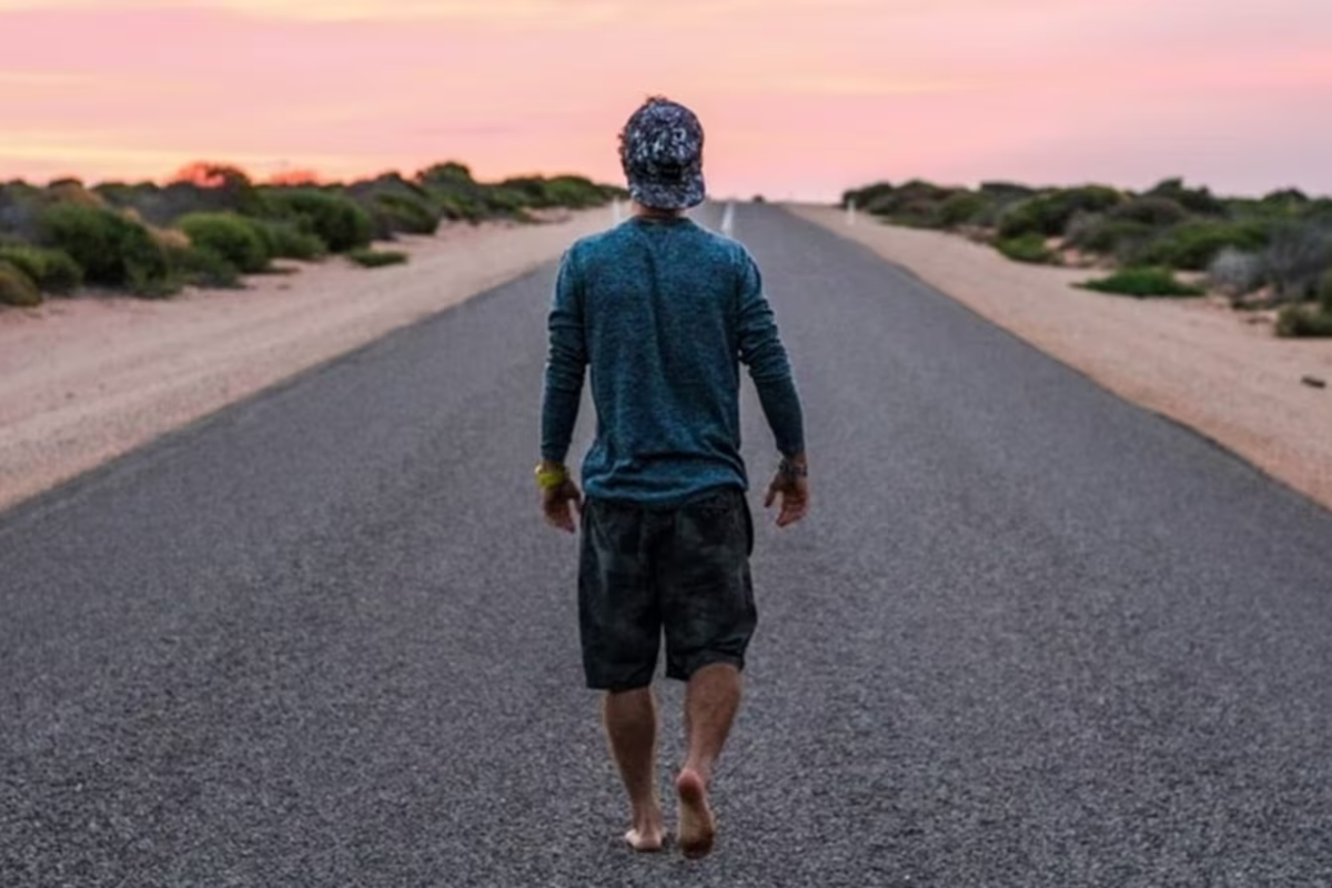 Walking backwards