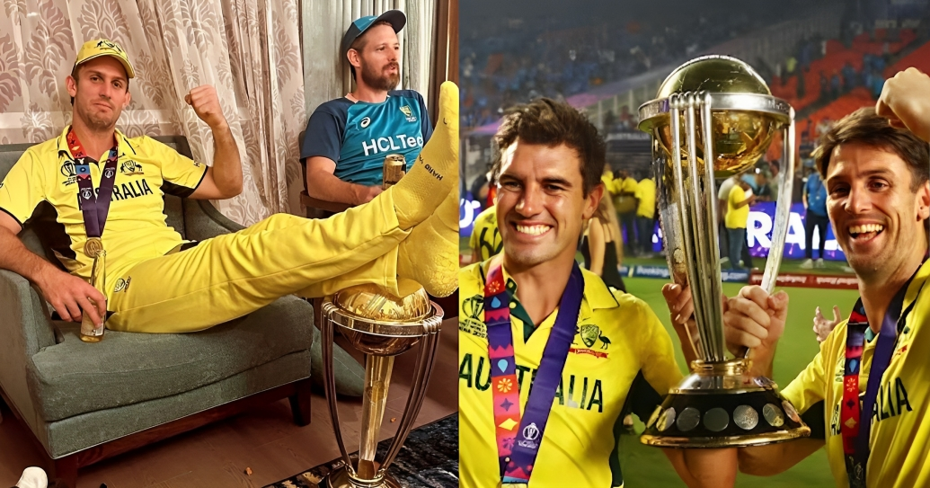 Mitchell Marsh WC trophy