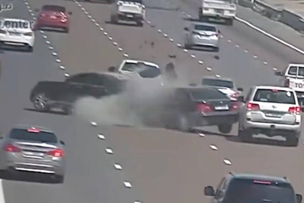 Watch: UAE driver horrific car crash, after Violating Multiple Traffic Rules