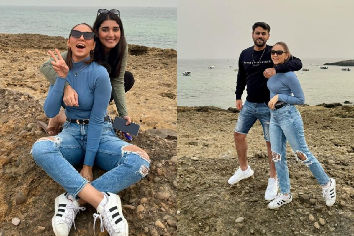 Maryam Noor shared stunning adorable picture with husband from beach