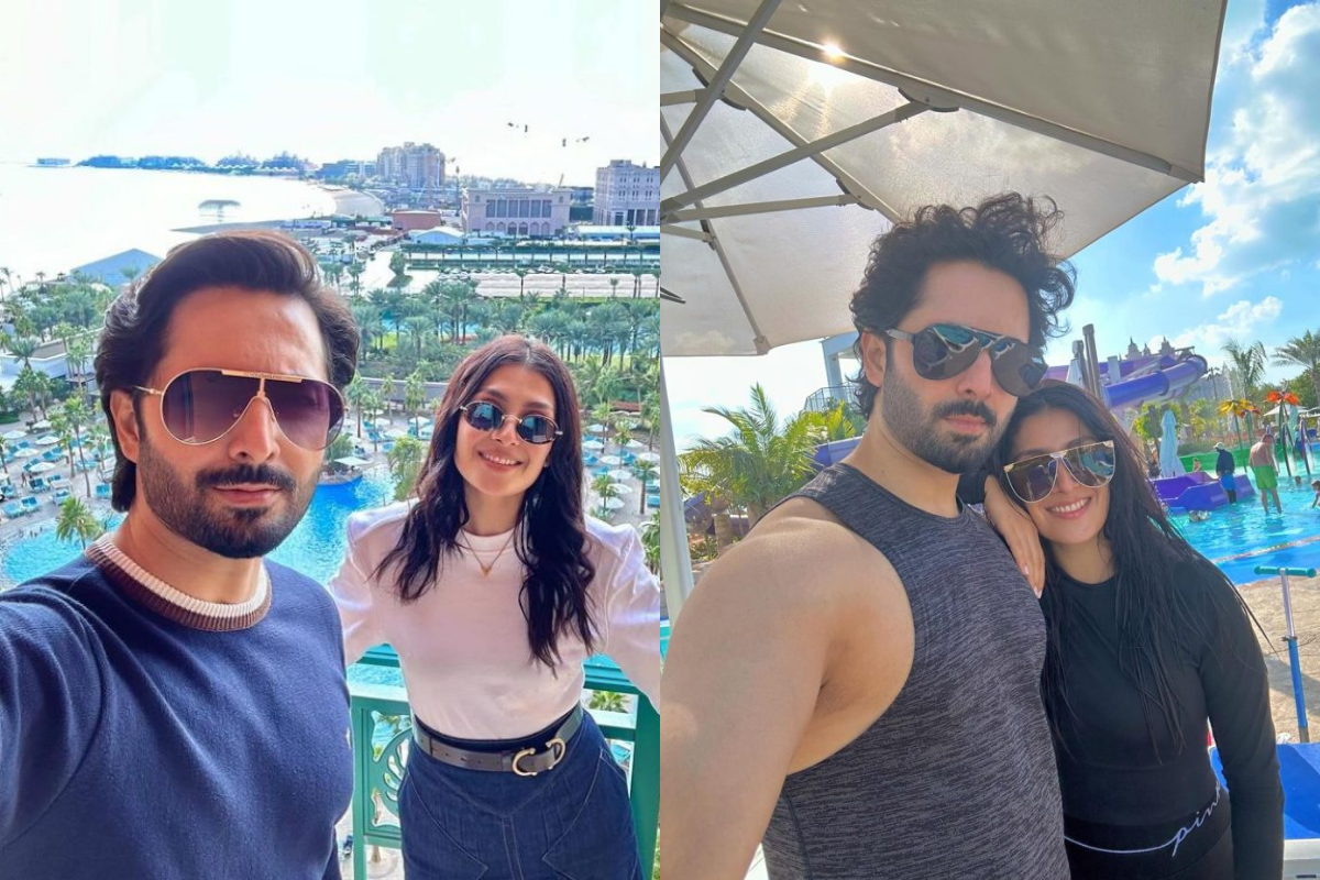 Ayeza Khan and Danish Taimoor enjoying a vacation in Dubai
