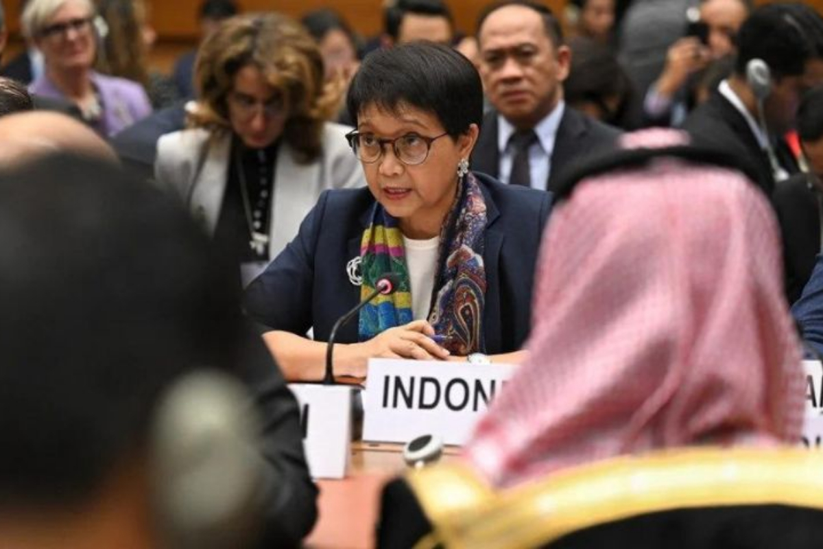Indonesian foreign minister criticizes west's 'double standards' over Palestine