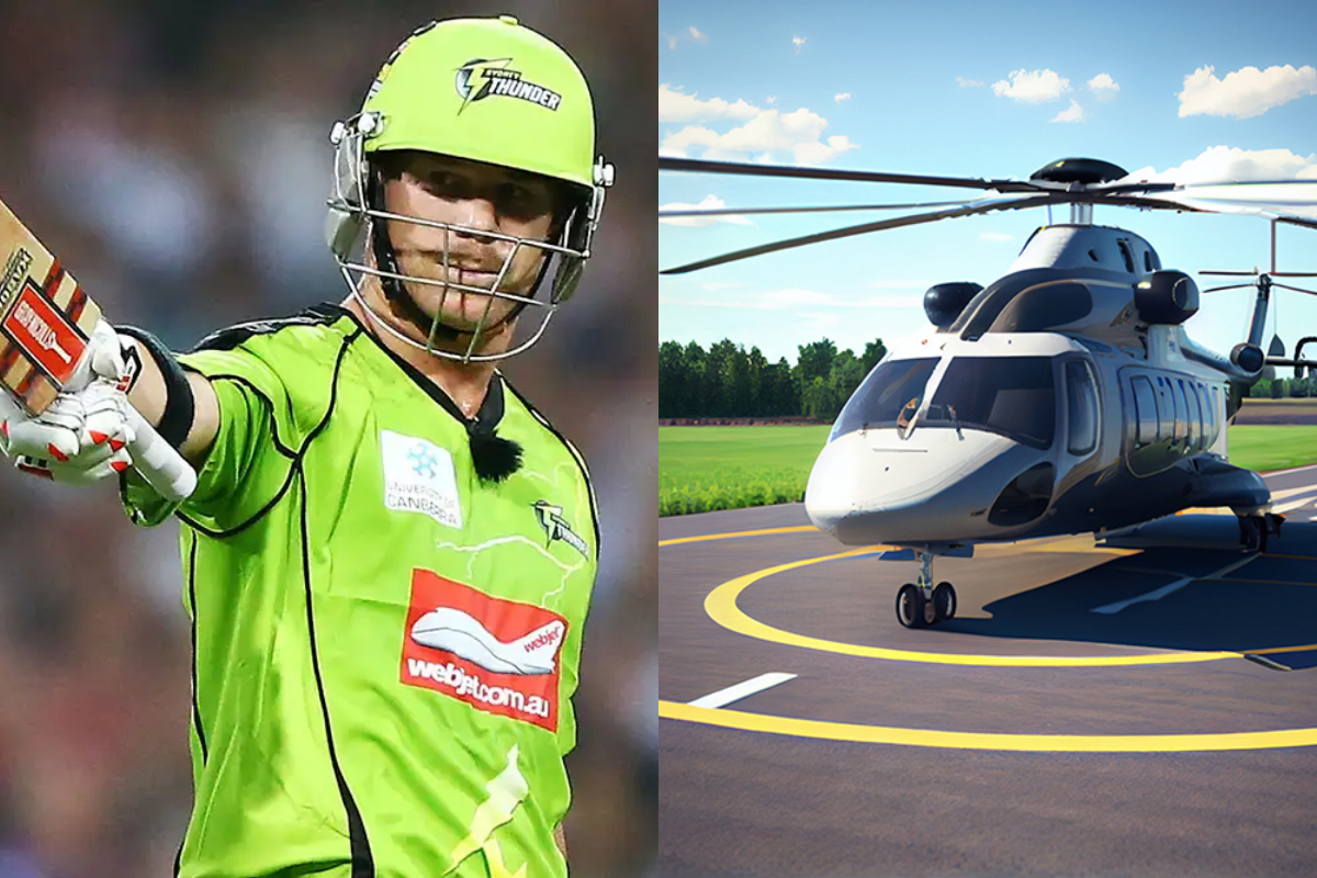David Warner's Helicopter Arrival Sparks Excitement at SCG Before BBL 13