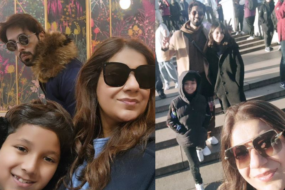 Fahad Mustafa shares adorable pictures with family from his London vacations