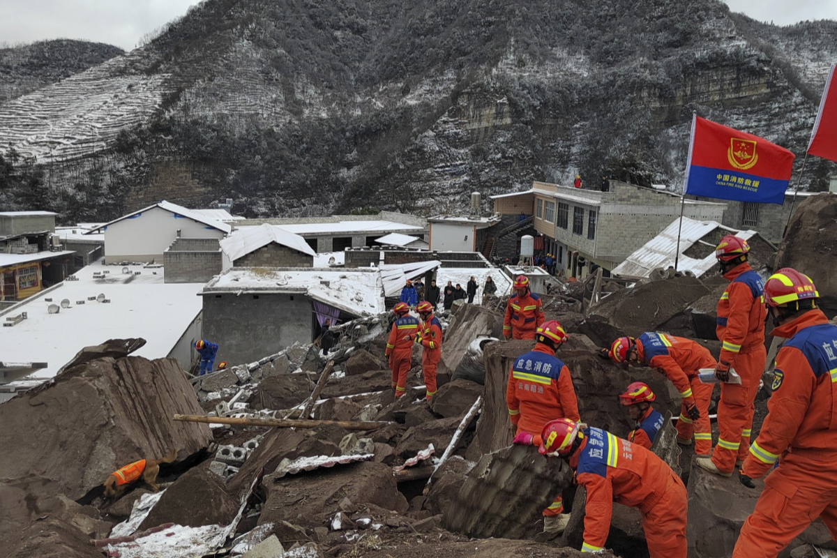 Yunnan landslide in China killed 8 people and dozens are missing