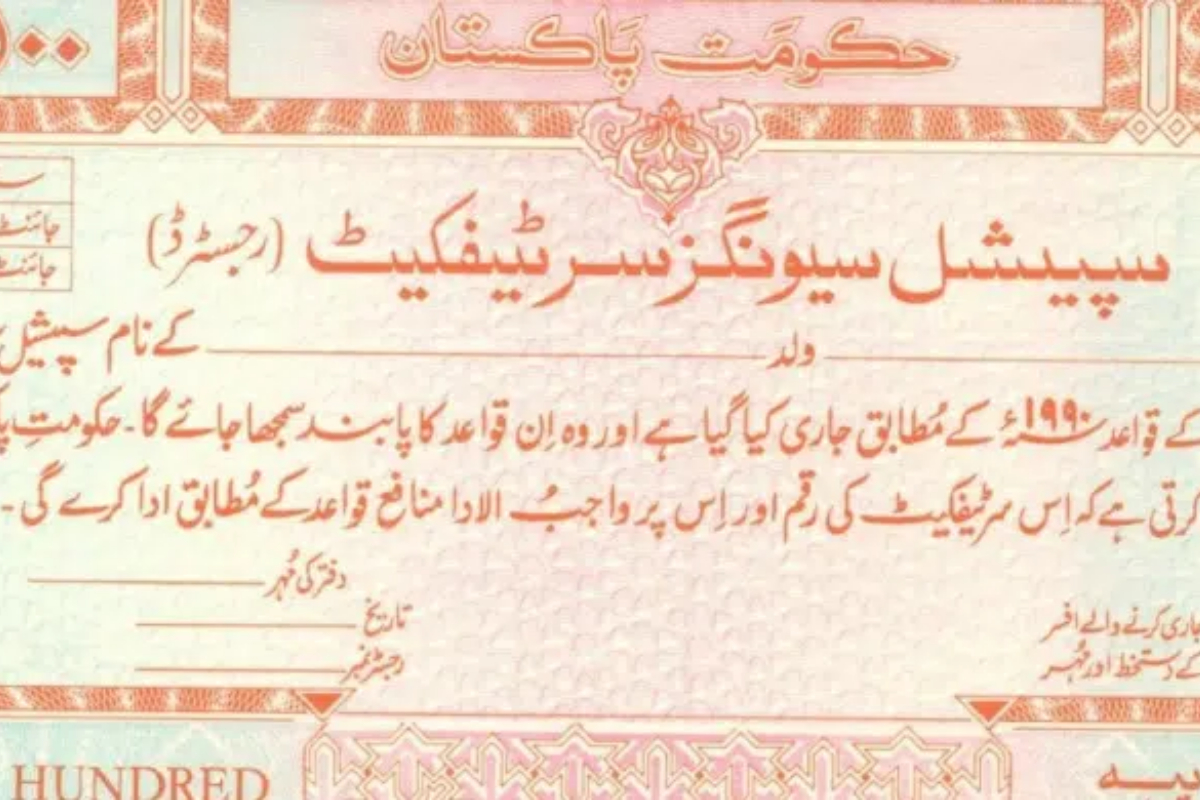 Special Savings Certificates profit rate