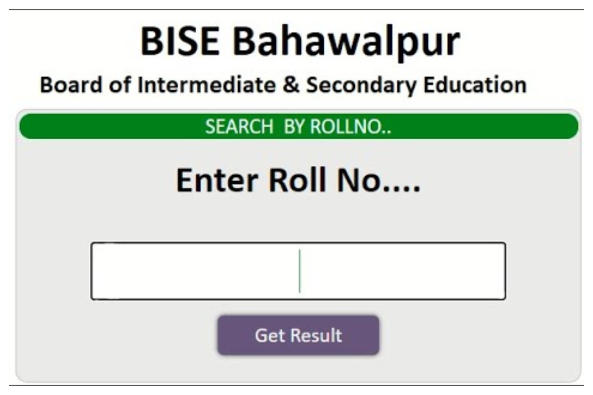 BISE Bahawalpur Class 10 Roll Number Slip Download 2024