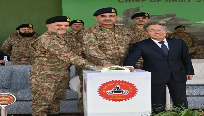 Gen Asim Munir visits HIT Taxila to attend launching Haider Tank