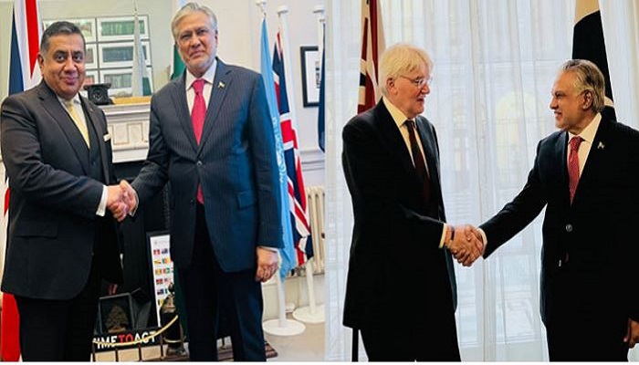 FM Dar, UK ministers discuss bilateral ties