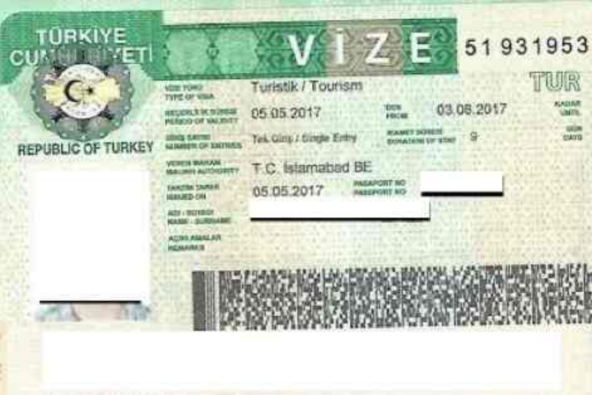 Turkiye visit visa fee