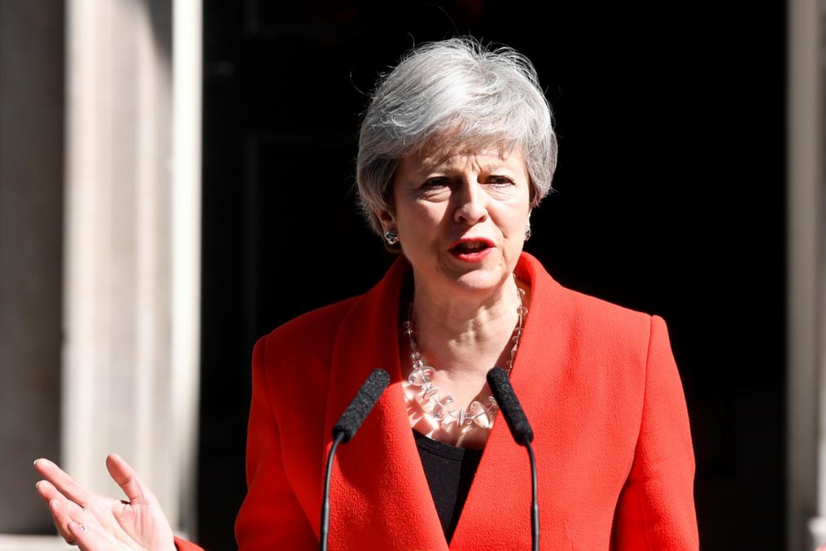 Former British leader Theresa announces to resign from parliament before year's end