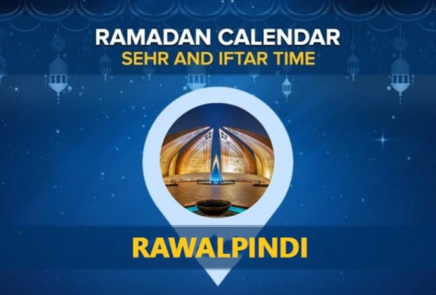Rawalpindi Sehri and Iftar timing 2024