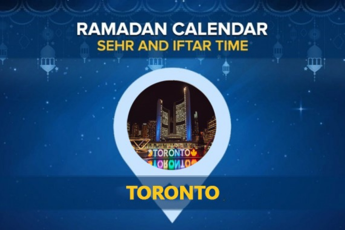 Toronto Ramadan Calendar 2024: Sehri & Iftar timing Toronto