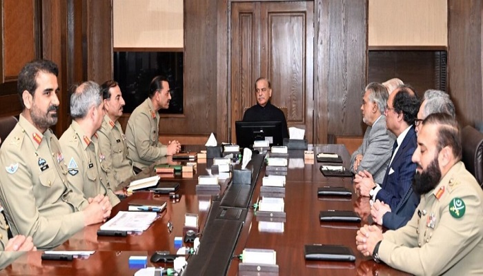 PM Shehbaz, cabinet members visit GHQ