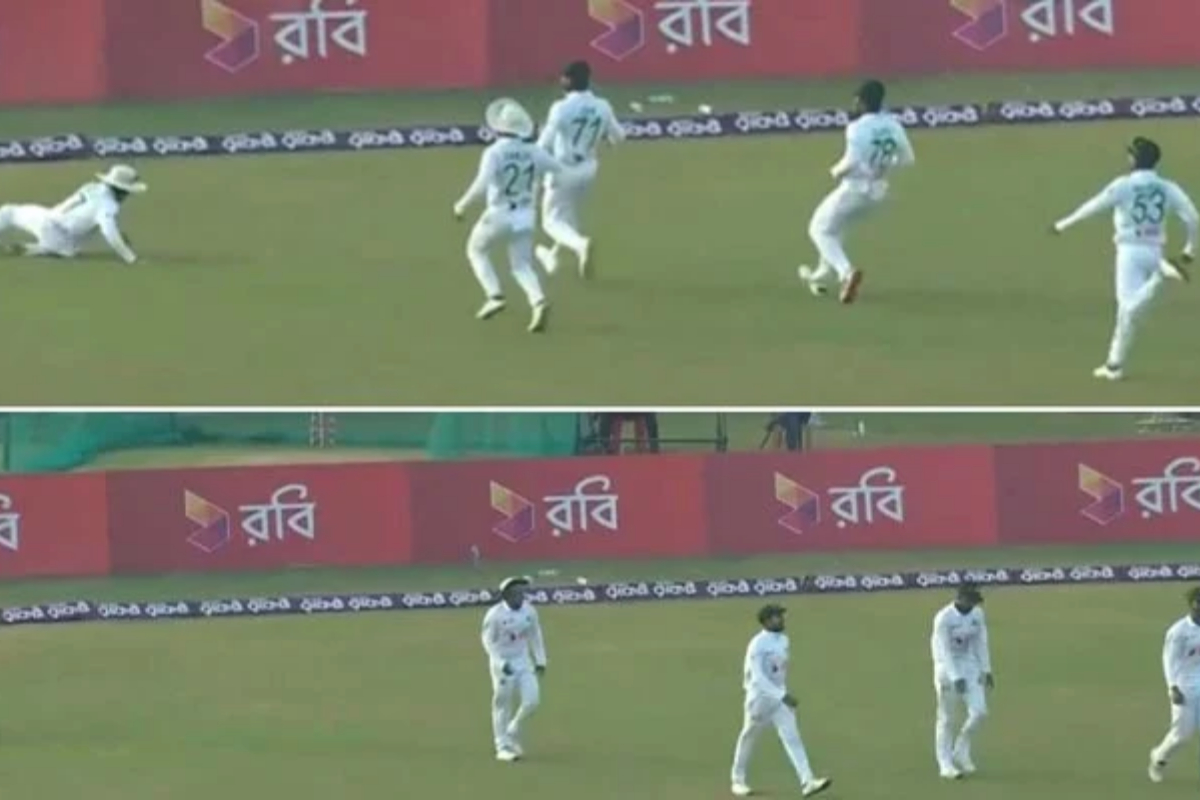 Bangladesh vs Sri Lanka: Five Bangladeshi players chase after ball to stop boundary