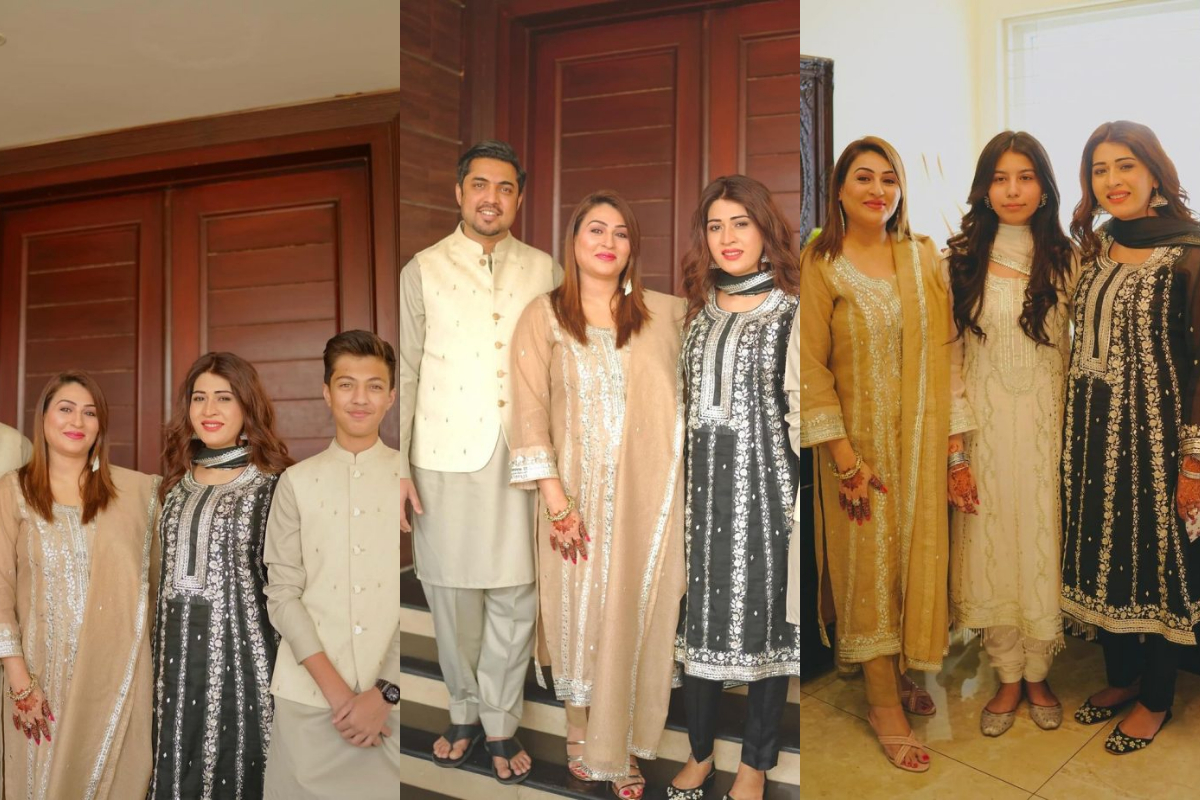 Iqrar Ul Hassan's third wife posts Eid family pictures