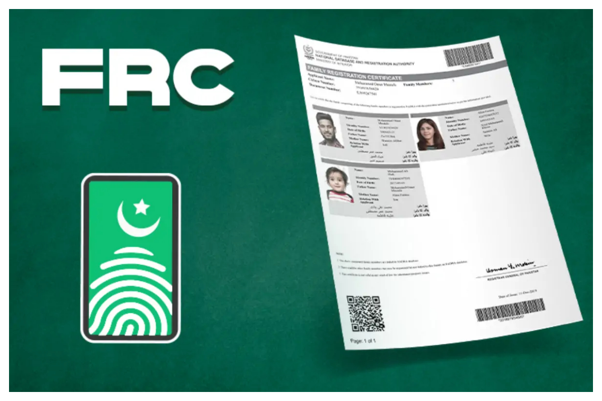 NADRA (FRC) Fees Update in Pakistan for April 2024