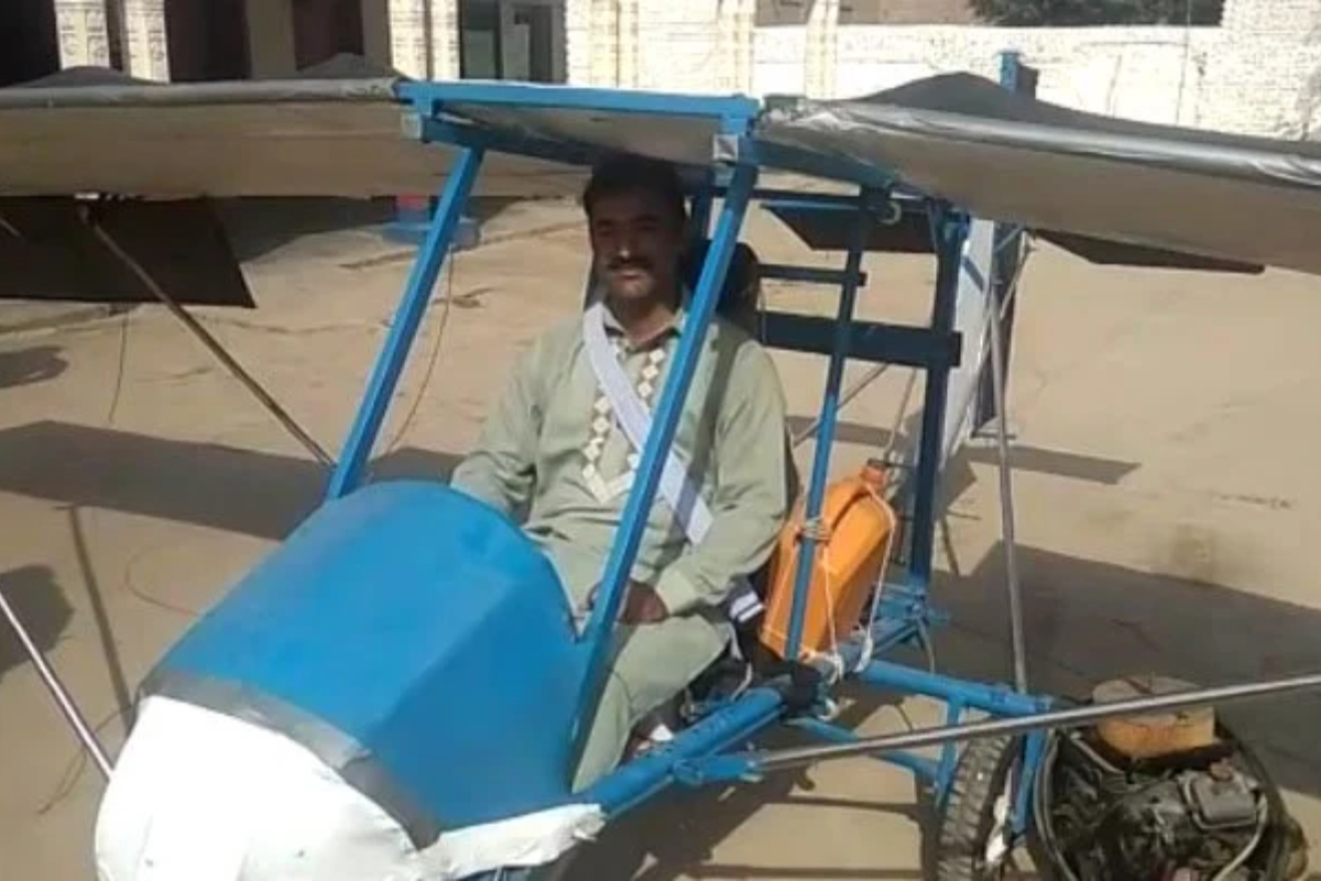 Arifwala man builds plane from scrap