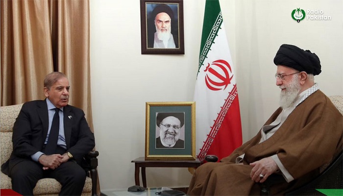 PM Shehbaz meets Ayatollah Seyyed Ali Khamenei