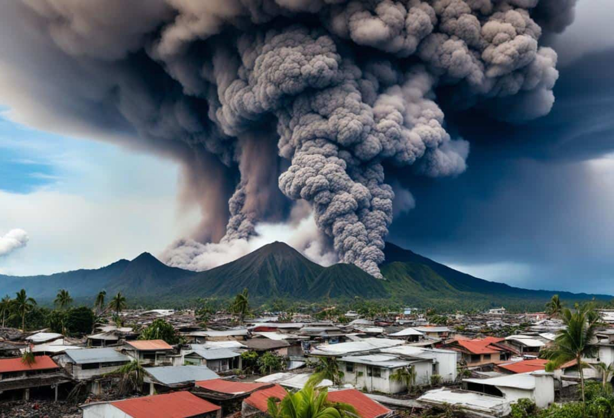 Philippine releases alert in city after Volcano explosive eruption