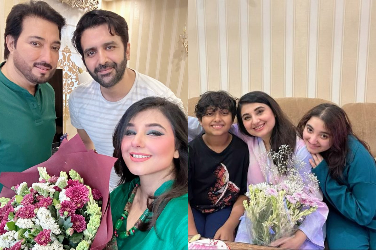 Javeria Saud celebrates midnight birthday bash with Family and Friends