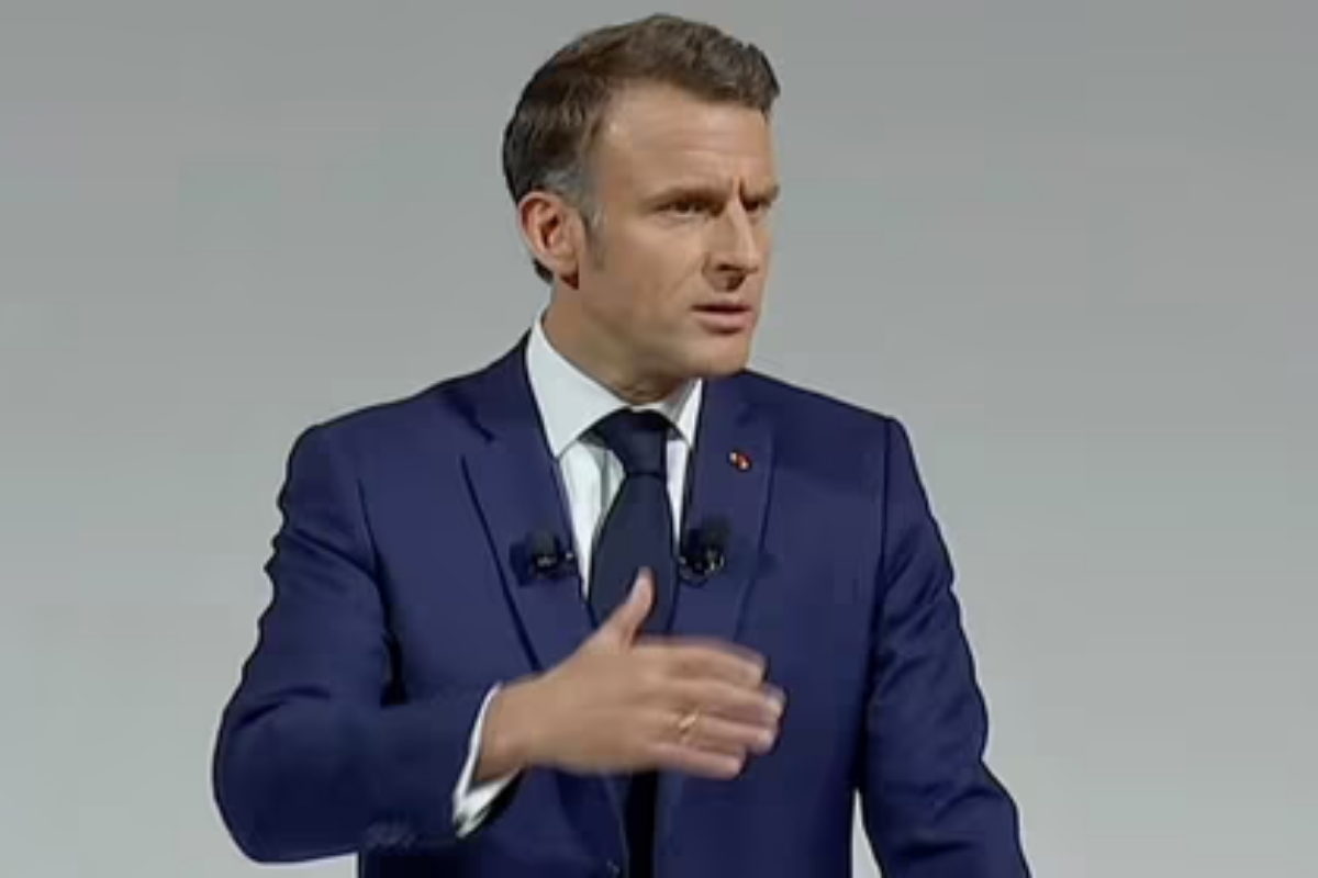 Macron calls for moderate politicians to unite against far right in elections
