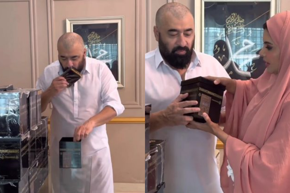 Nida and Yasir share the contents of their grand Hajj gift boxes