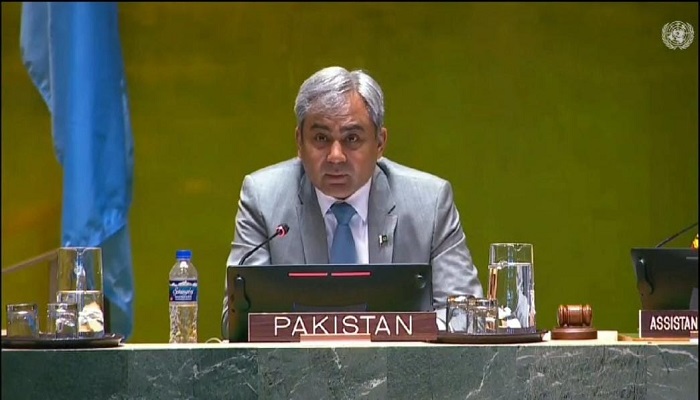 Mohsin addresses UN chiefs of police summit, stresses int’l cooperation