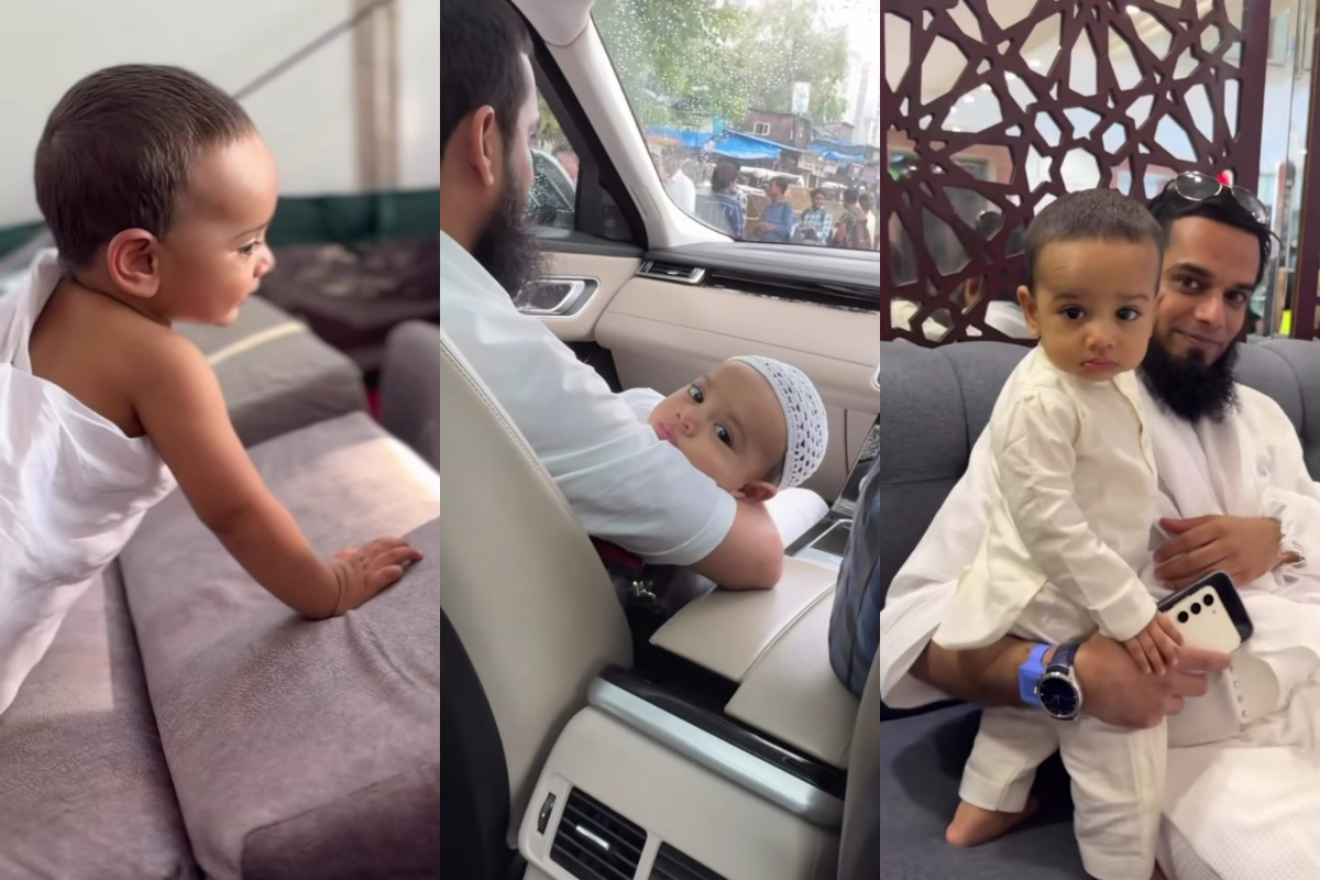 Adorable video of Sana Khan’s son Tariq Jamil during Hajj journey