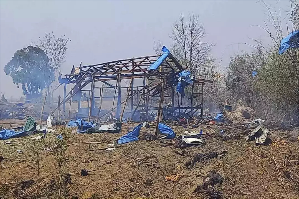 Myanmar airstrikes target border hospital near China, Killing 10 people