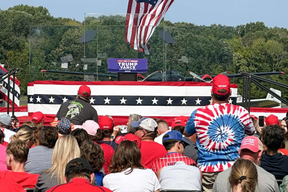 Trump hosts first outdoor rally since assassination attempt
