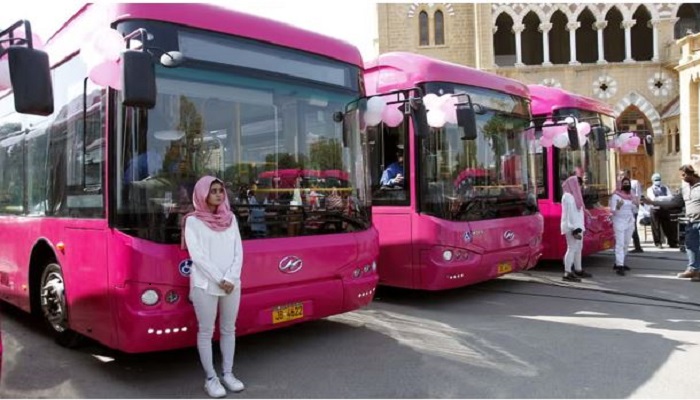 Free of cost bus service for female students and teachers in Islamabad launched