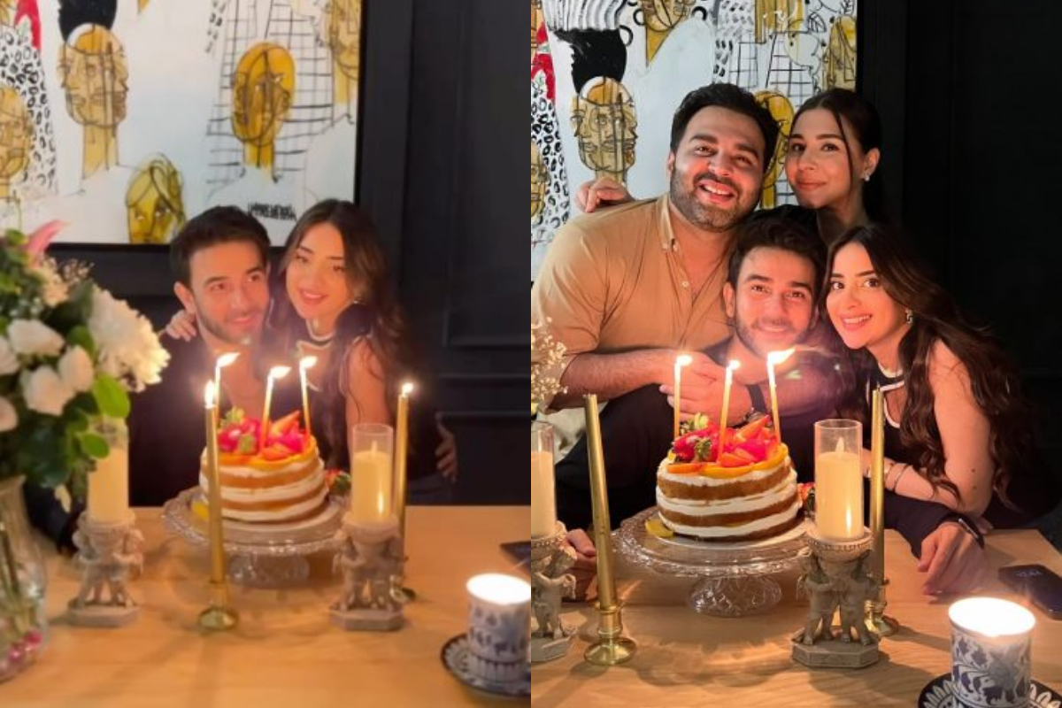 Ali Ansari celebrates joyful birthday bash with wife Saboor Aly and friends