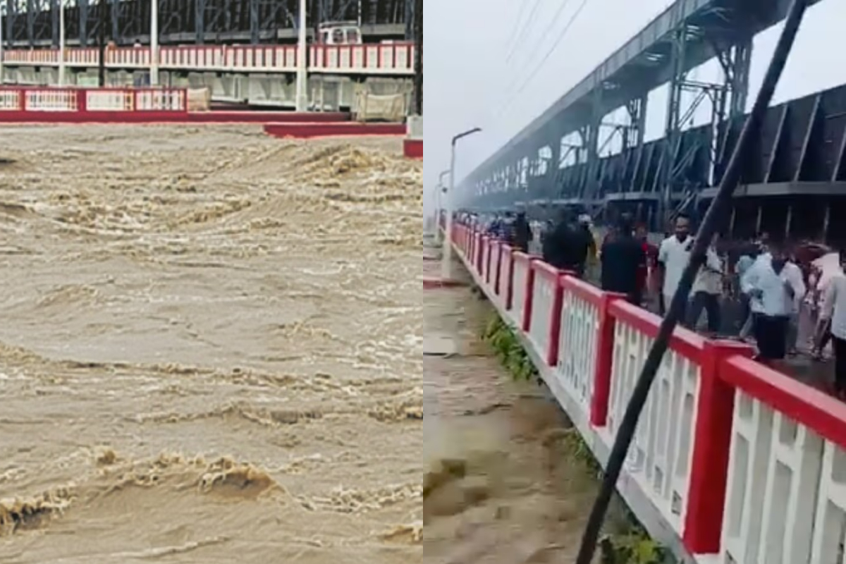 Kosi River floodwaters rise Bihar Bridge, People screamed