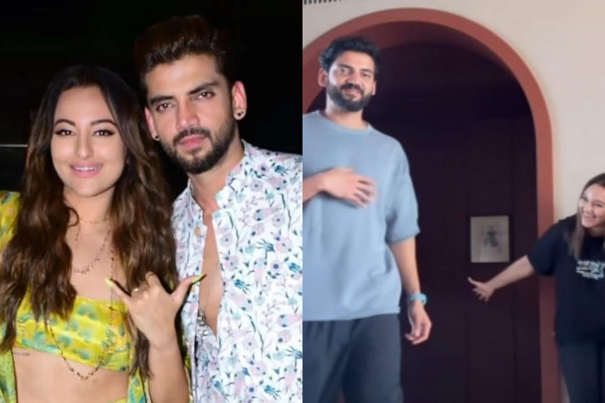 Watch: Sonakshi Sinha's hilarious prank on Zaheer Iqbal, his priceless reaction steals the show!