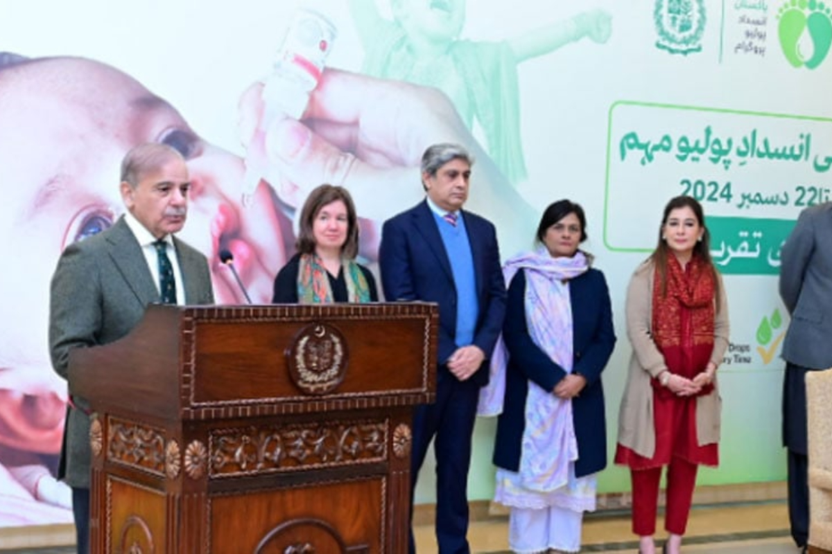 PM Shehbaz Sharif pledges to end polio in Pakistan