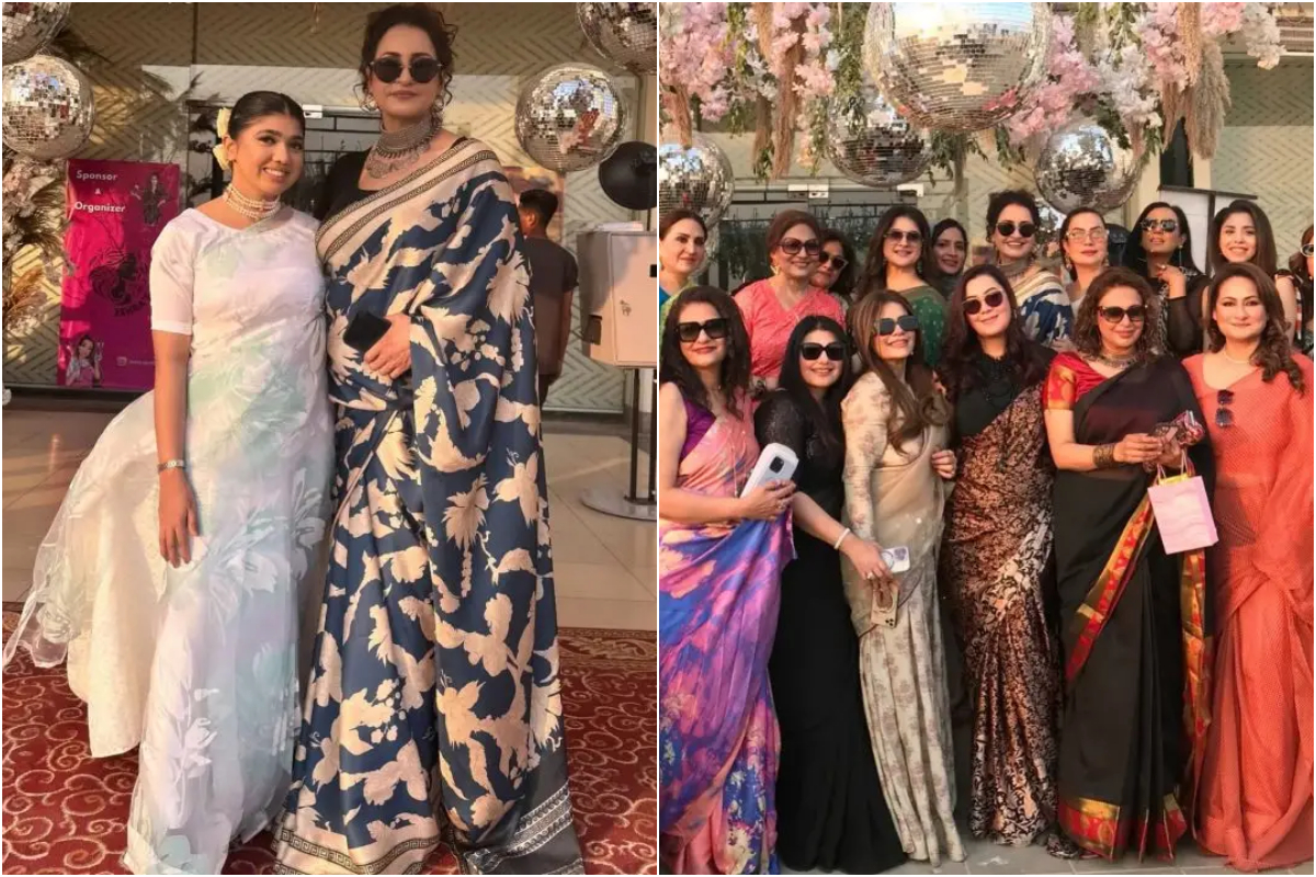 Saba Faisal Celebrates her birthday in ‘Saree Theme’ with fellow Celebrities