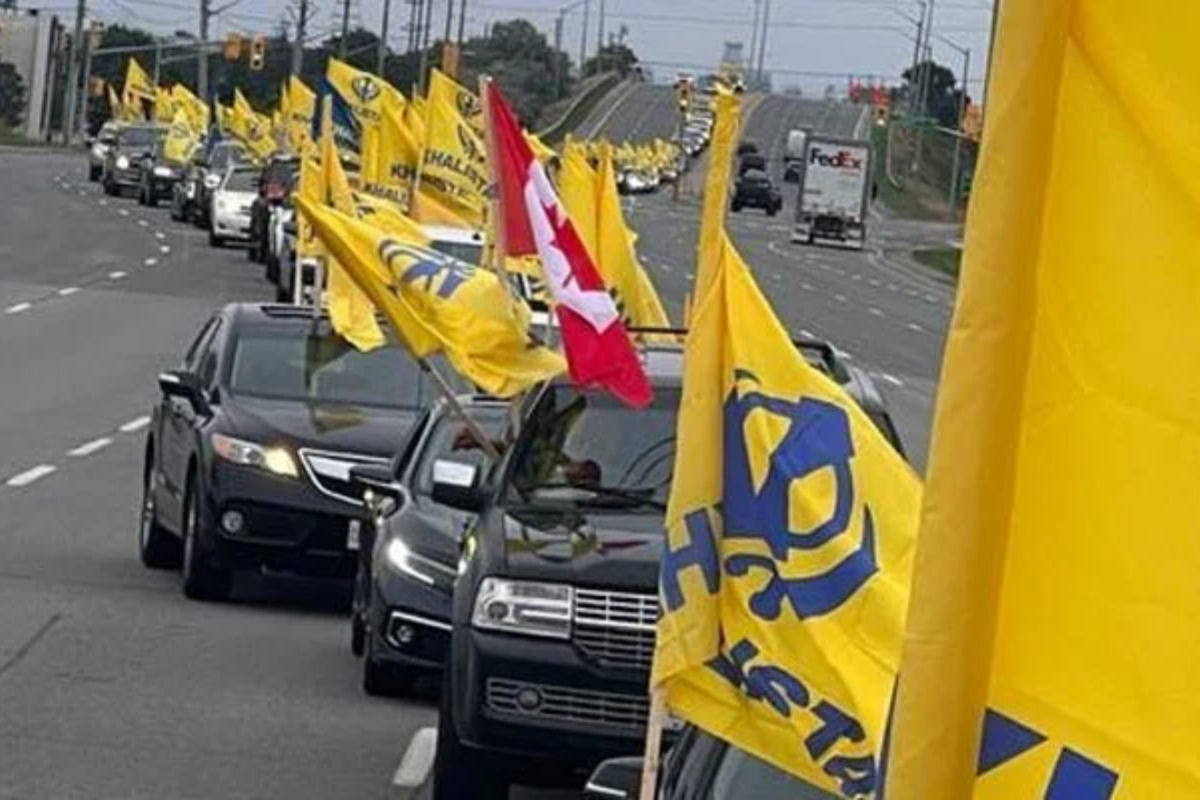 Pro-Khalistan activists hold major car rally in Fresno, California