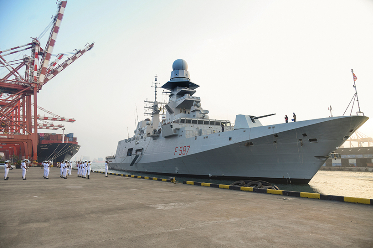 Italian Navy warship "ITS Antonio Marceglia" visits Karachi port on goodwill mission