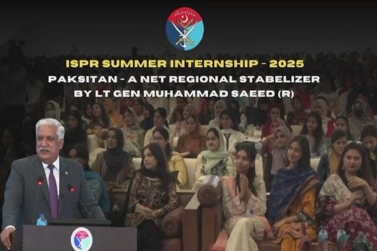 India Is Threat To Global Peace, Says Lt Gen (R) Muhammad Saeed